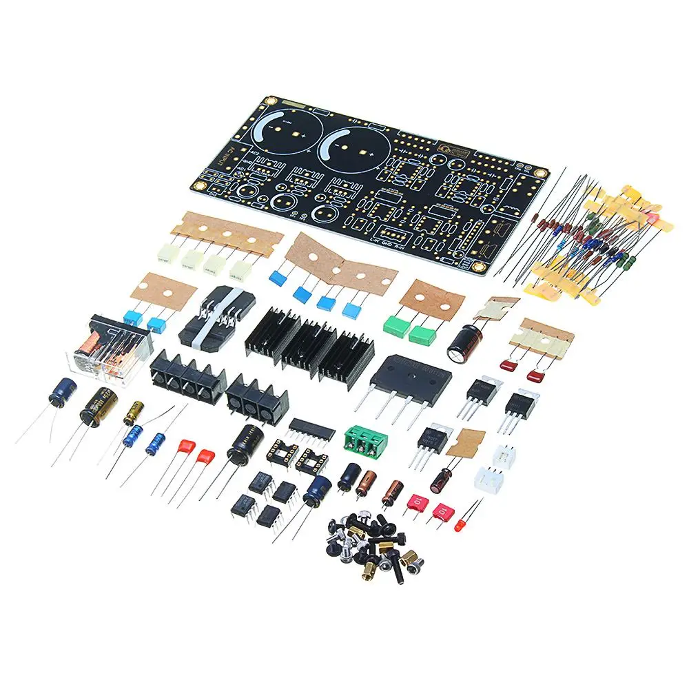 LEORY Высокая мощность DIY LM3886 усилитель мощности плата Комплект DC Servo 5534 независимый