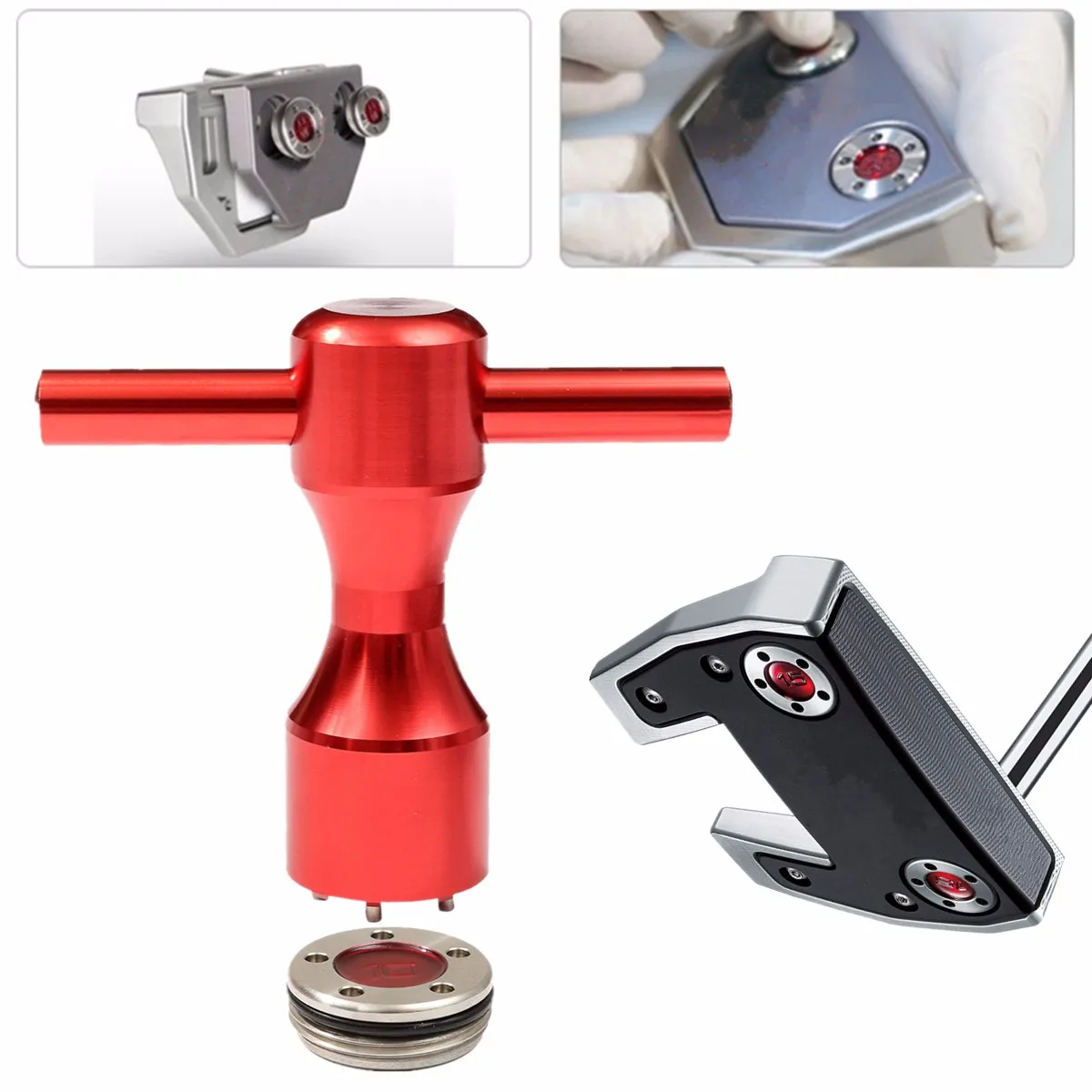 2 قطعة الأحمر جولف الأوزان + وجع المفك أداة ل تيتليست-سكوتي كاميرون مضارب الجولف 10g/15 g/20g/25g/30g/35g/40g تشمل حلقات مطاطية