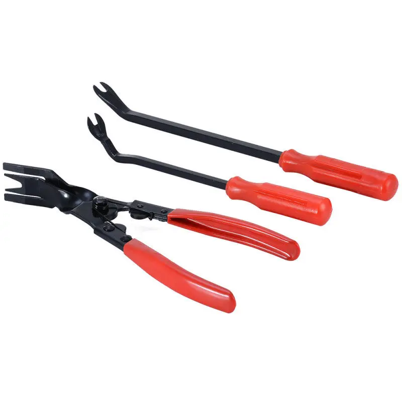 

Latest 3Pcs Car Door Trim Rivets Clips Pliers & Fastener Remover Puller Tool Kit