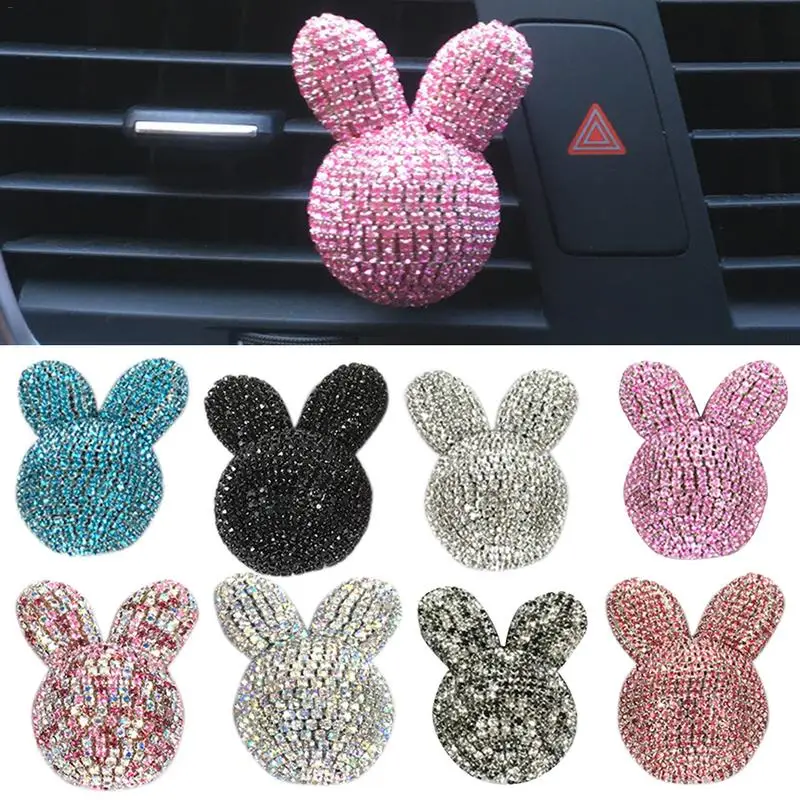 

Car Accessories. Car Perfume With Diamond Rabbit Air Conditioning Outlet Perfume Clip Car Interior Jewelry Car Interior