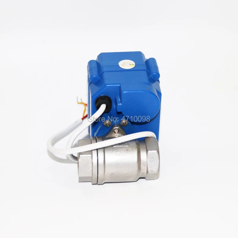 1/" DN15mm DC5V/12 V/24 V Нержавеющая сталь 304 моторизованный шаровой клапан, CR-01 электрический клапан