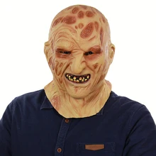 Scary Cankered Face Zombie Mask Costume Cosplay Adult Halloween Costume For Adult Carnival Horrifying Performance Props Scary Cankered Face Zombie Mask Costume Cosplay Adult Halloween Costume For Adult Carnival Horrifying Performance Props