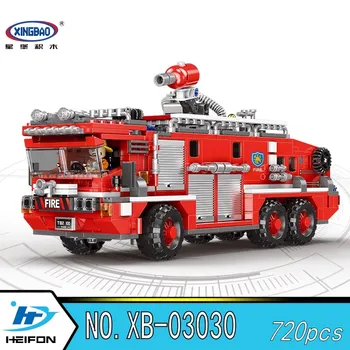 

Water tank fire truck Rescue fire fighting Building Blocks Bricks Compatible with legoinset Model toys Xingbao XB-03030