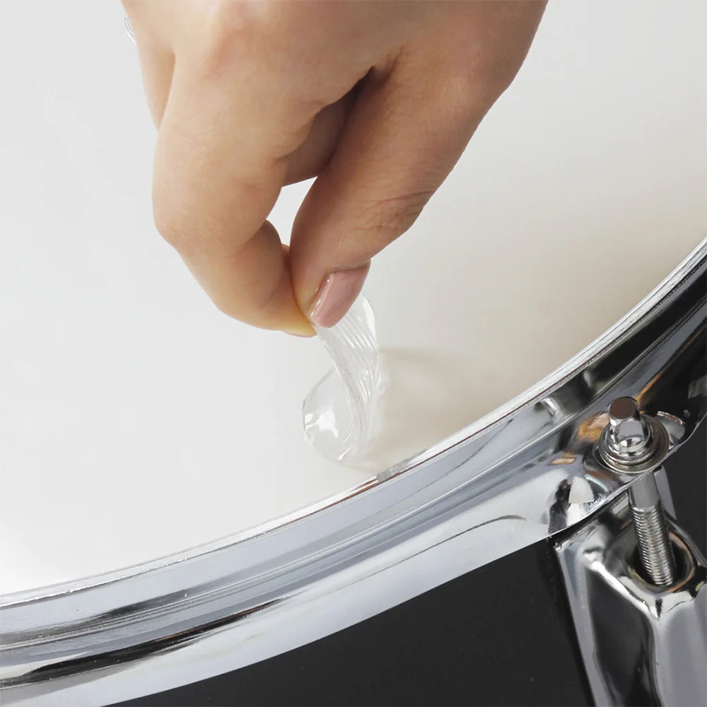 

6pcs/set Drum Damper Gel Pads Snare Tom Drum Muffler Mute Transparent