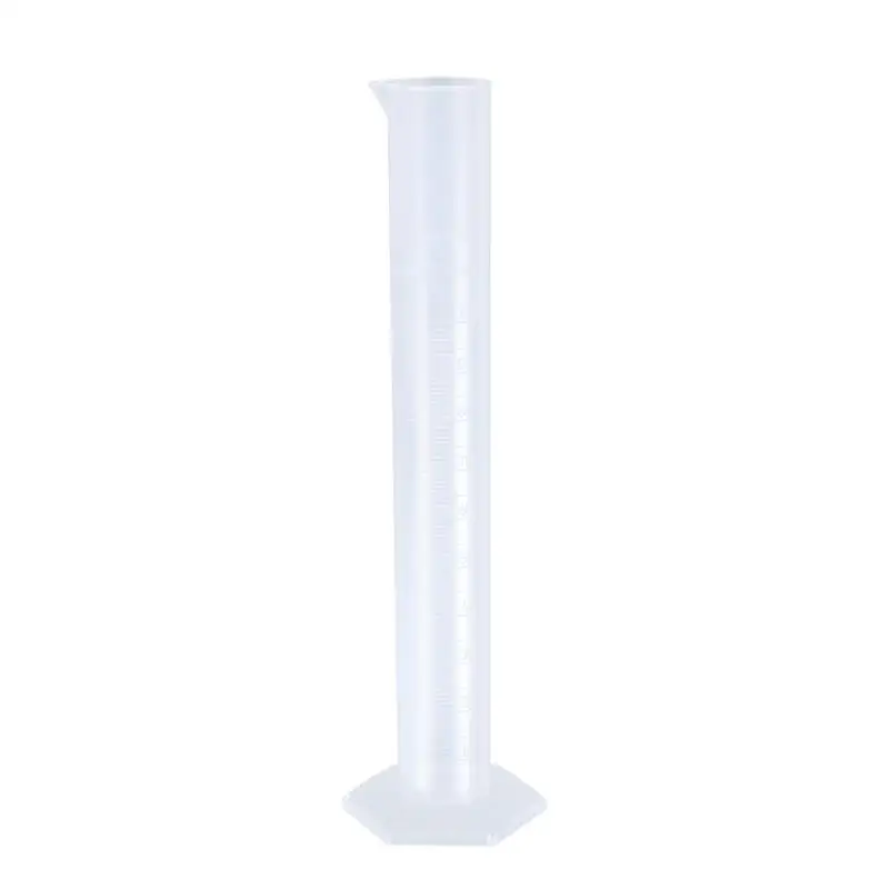 

1pc 100ML Plastic Science Test Experiment Measuring Graduated Flask Beaker Cylinder for Laboratory Home Use