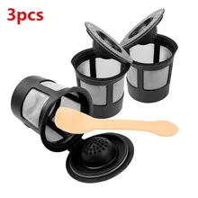 3 шт. многоразового Dolce Gusto многоразового пользования Кофе Фильтр совместим с K чашки Кофе Системы с Кофе ложка Кухня инструменты