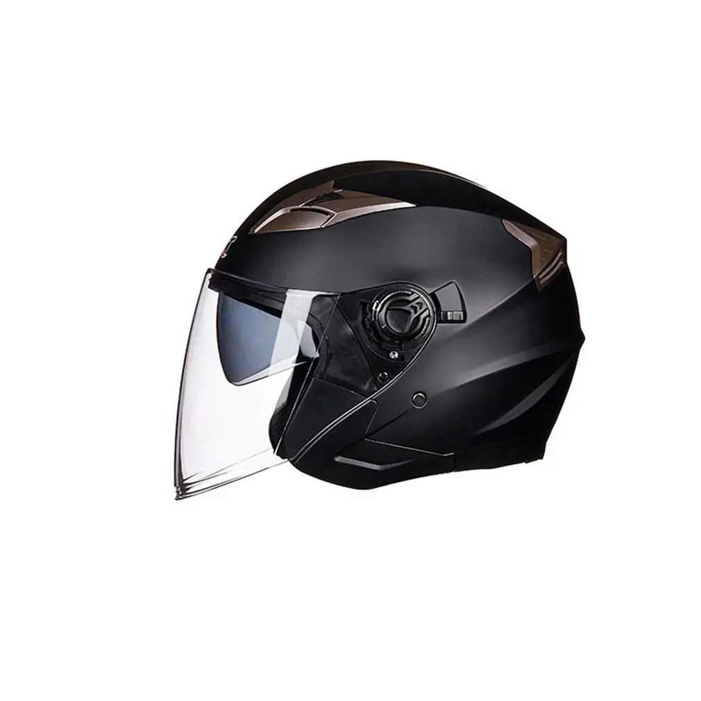 

Motorcycle Open Face Helmet Motorbike Moped Jet Bobber Pilot Crash Chopper 3/4 Half Helmet with Sun Visor for Adult Men Women