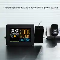 Wireless Weather Station Thermometer LCD Digital Colorful Screen Outdoor Forecast Sensor Clock Home Hygrometer Projection