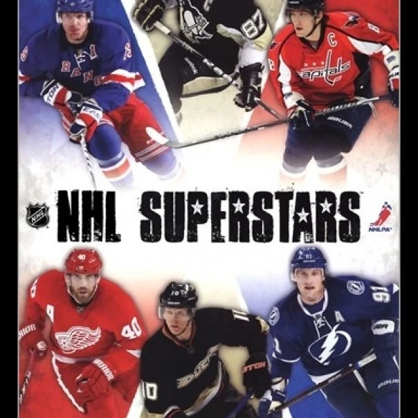 NHL-Superstars 12 ламинированный и Обрамленный плакат печать (24x36) | Дом сад