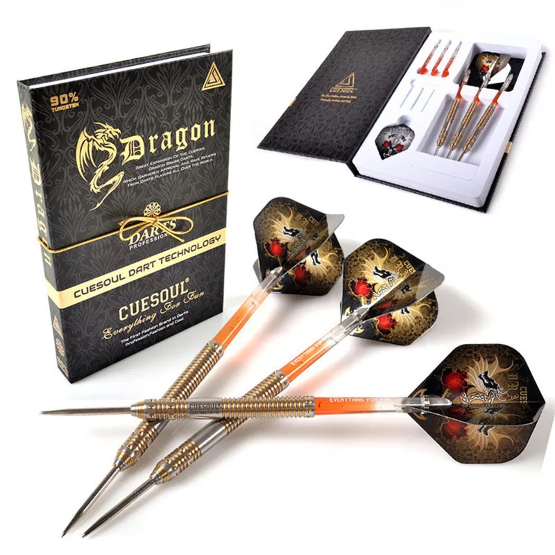 CUESOUL Professional Steel Tip Darts 26g 15cm With 90 Tungsten Dart