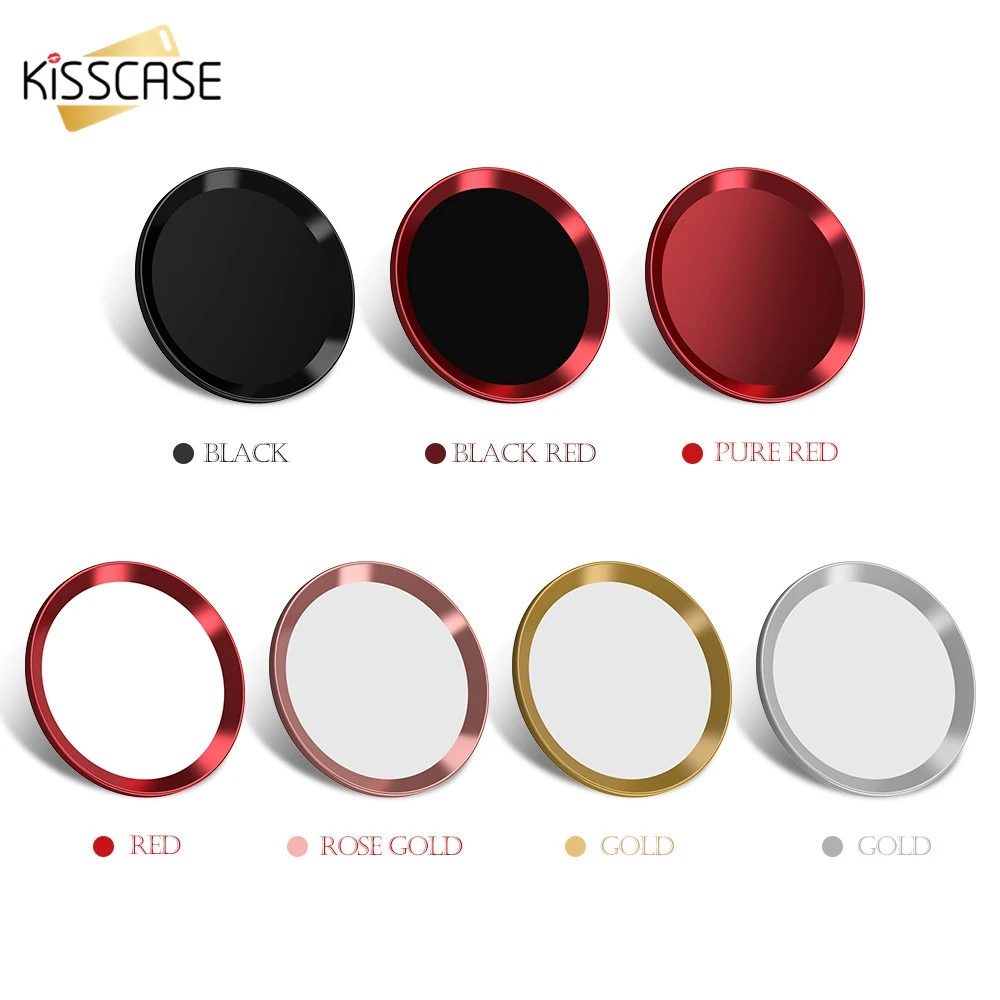 KISSCASE кнопка домой наклейка для Apple iPhone 6S 6 7 8 Plus 5 S 5 SE 4S 4 Кнопка Домой стекло для iPad Air 1 2 Mini 2 3 4 Pro пленка