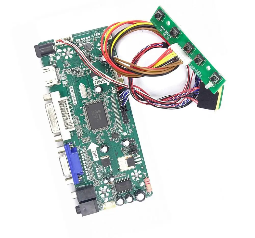 ЖК-контроллер для B156XTN02.2/0/1/3/4 LED HDMI DVI VGA 15 6 &quot40pin плата драйвера 1366X768 панель