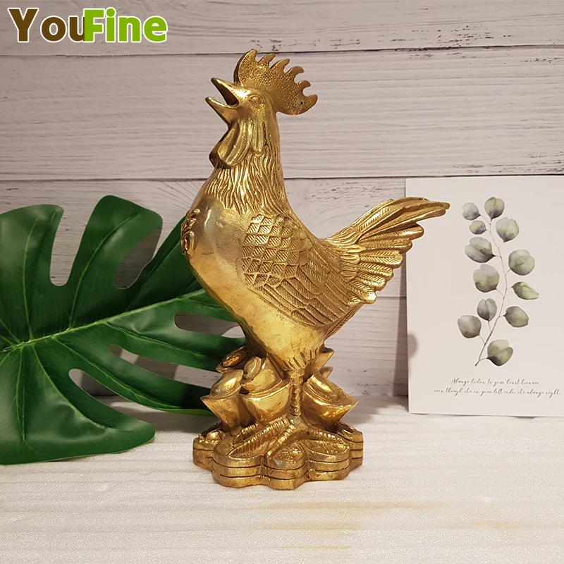 

Zodiac Signs Bronze Cock Statue Bronze Animal Sculpture Brass Chicken Copper Cock Home Decoration Crafts Decoration