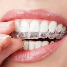 Силиконовые персональные формовочная рот термоформования Стоматологическое отбеливание зубов формовочные поддоны протез