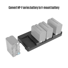 Battery Adapter-Plate Nicefoto NP-F970 Converter Sony for NP-04 4-Slot Video-Light V-Mount