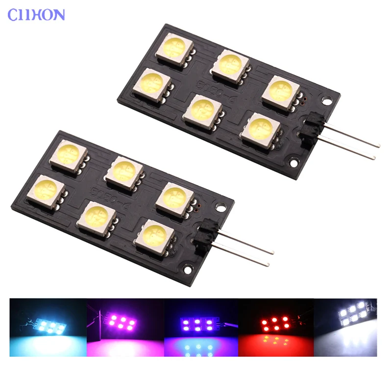 Ciihon 2X 12VDC CANBUS Error Free 6 SMD Автомобильный светодиодный светильник для Audi A4 S4 B8 2008 2015