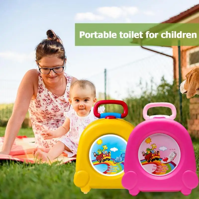 Baby Toilet Training Seat Portable Travel Car Infants Potty Training Children Pot Baby Travel Toilet Seat Kids Outside Potties