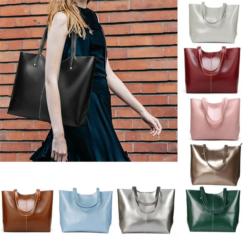 

Fashion Women Frauen PU Leder Schulter Messenger Bag Tote Handtasche Handtasche Crossbody