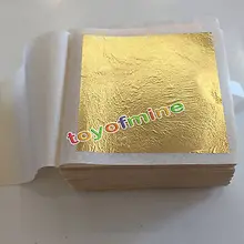10 листов пищевая листовая Золотая позолота для лица 24 K Spa 1," фольга Антивозрастной