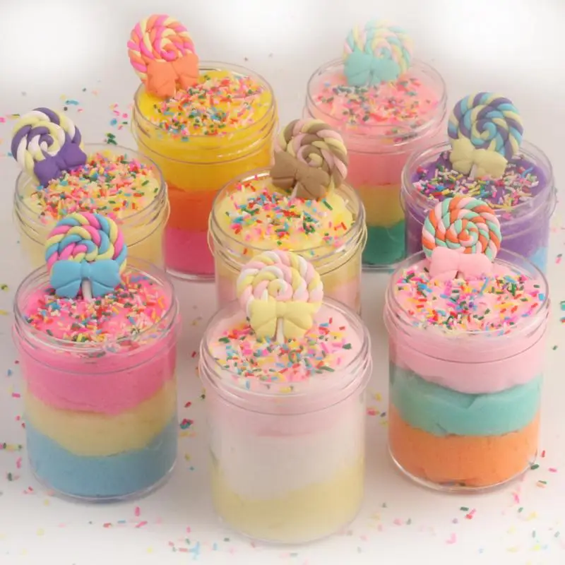 

Plasticine Toy Soft Clay Styrofoam Light Slime Drawing Silk Mud Marshmallow Thousand Silk Mud Brain Game For Kids 120ML