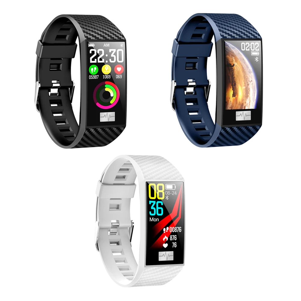 

Smart Bracelet Fitness Tracker 2019 With Heart rate Monitor ECG Blood Pressure Fashion Wristband Smart Watch High Quality
