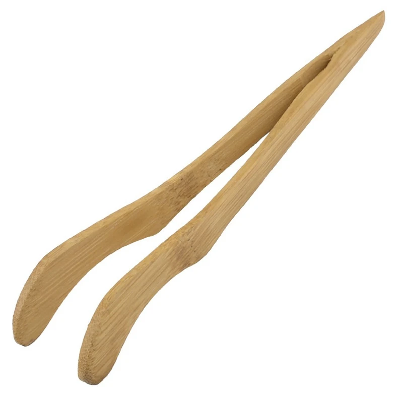 

Wood Color Bamboo Chinese Kongfu Tea Tong Tweezers Teaware 6.9" Long