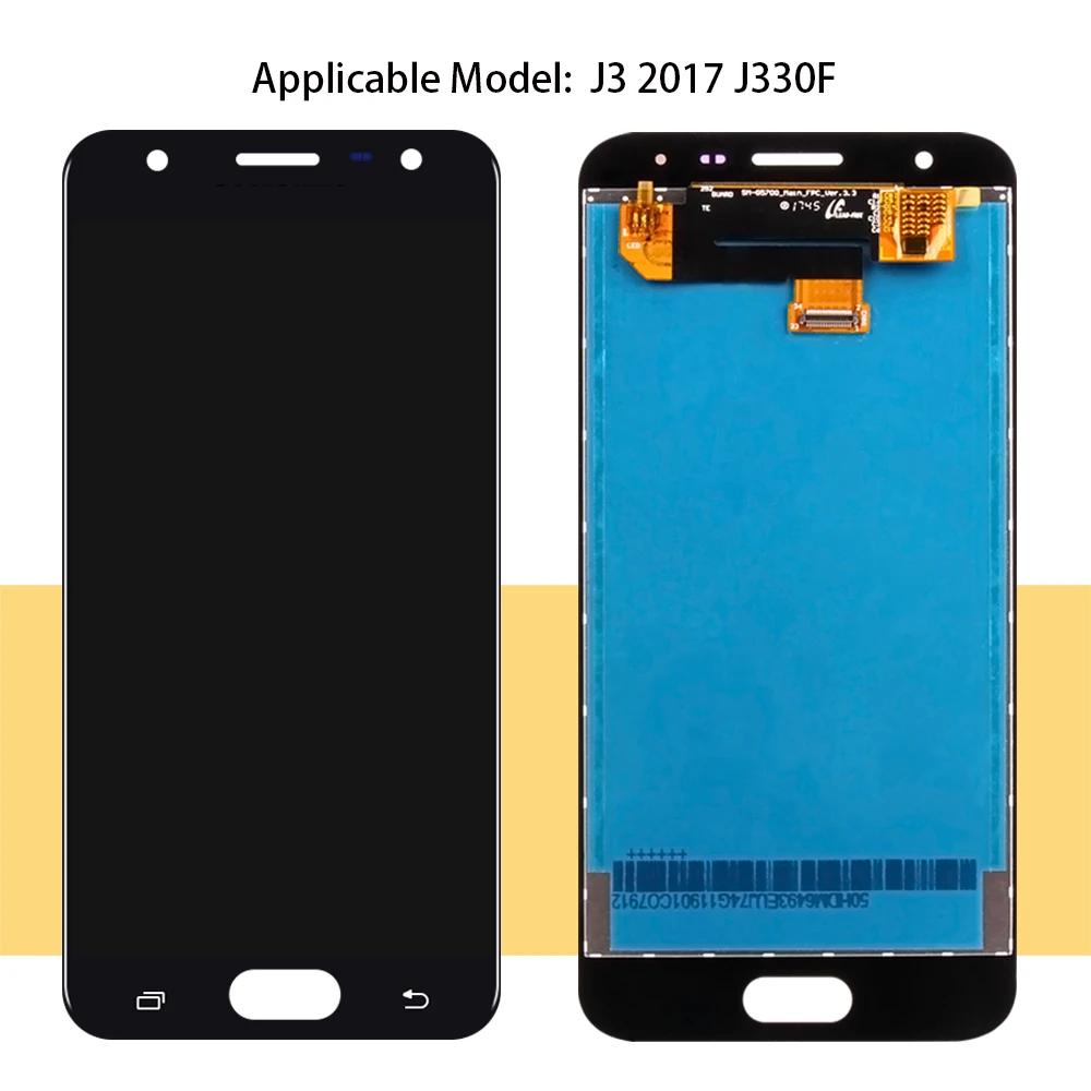 ЖК дисплей AMOLED J330 для Samsung J3 2017 стекло сенсорный дигитайзер J330F Galaxy экран с рамкой 2