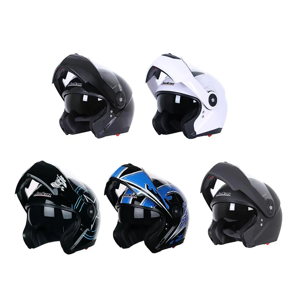

Motorcycle Full Face Helmet Face Helmet Double Lens Anti-UV Unisex Electric Vehicle Four Seasons Anti-Fog Protection Helmet