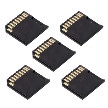 

CY 5pcs Micro SD TF to SD Card Kit Mini Adaptor Low Profile for Extra Storage