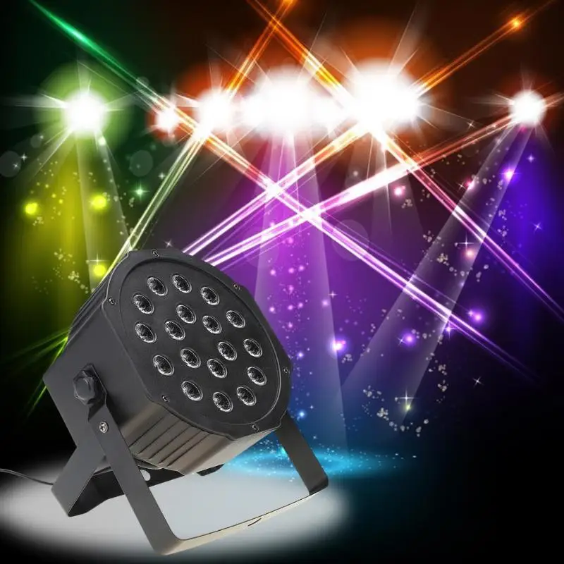 

7 Color Disco Light LED Par Light Flashing Voice Activated Laser Projector Light DMX512 Control DJ KTV Bar Lamp US/EU/AU/UK Plug