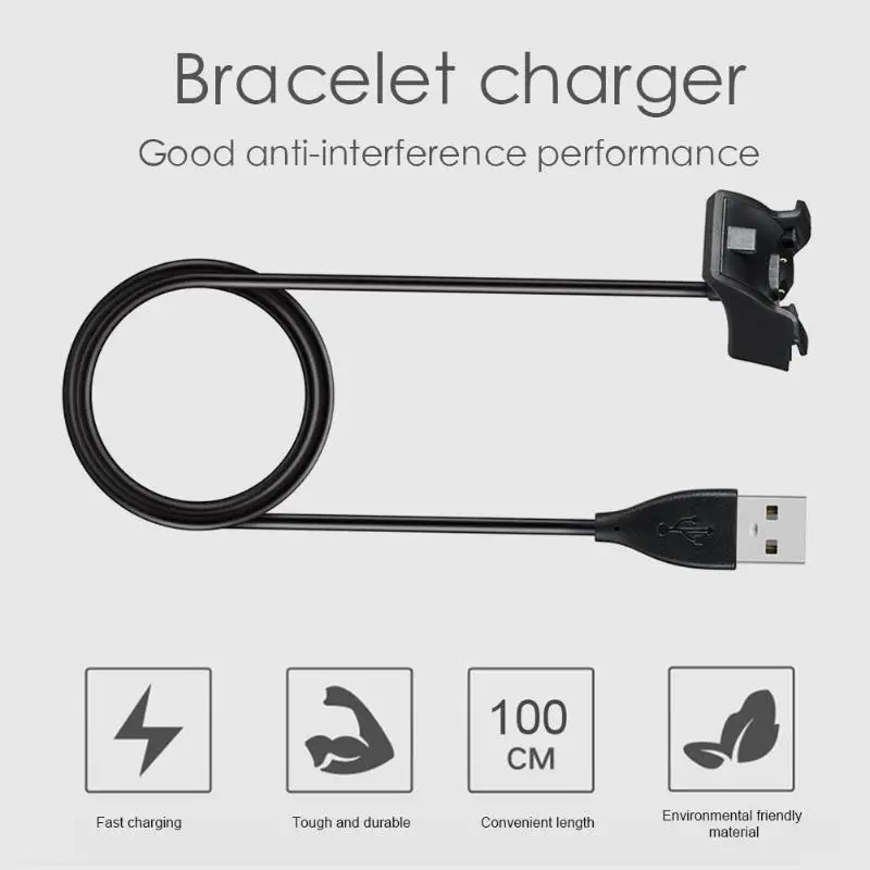 1 м Универсальное зарядное устройство для смарт часов USB док станция с кабелем