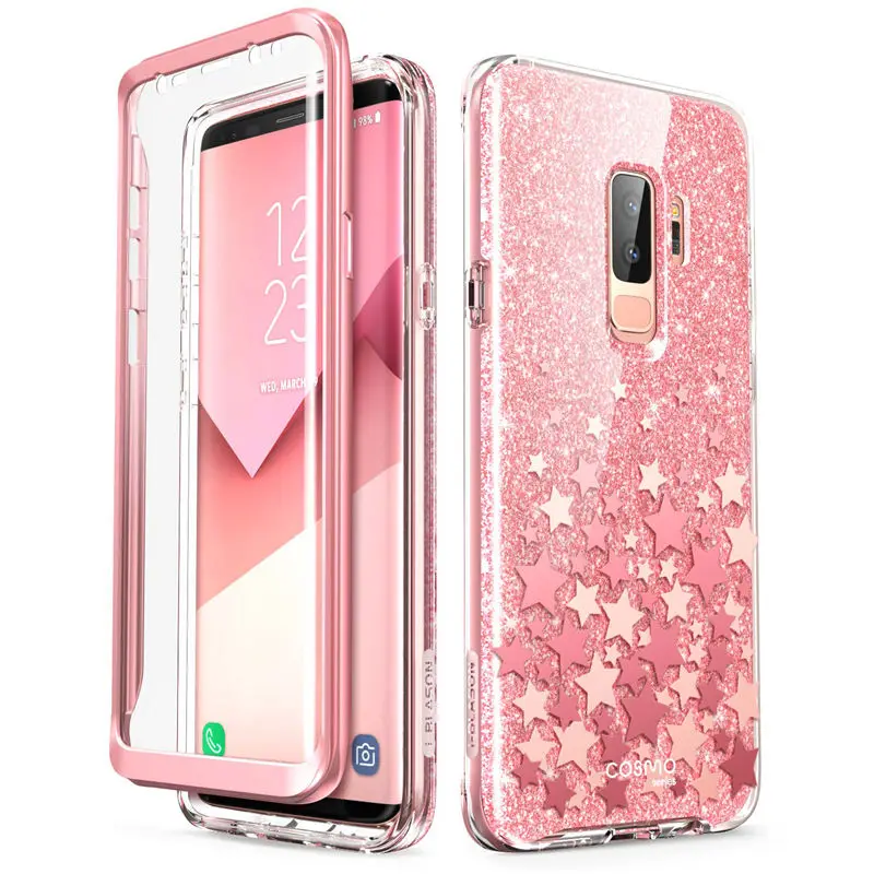Чехол для Samsung Galaxy S9 Plus i Blason Cosmo полностью блестящий Мраморный бампер защитный
