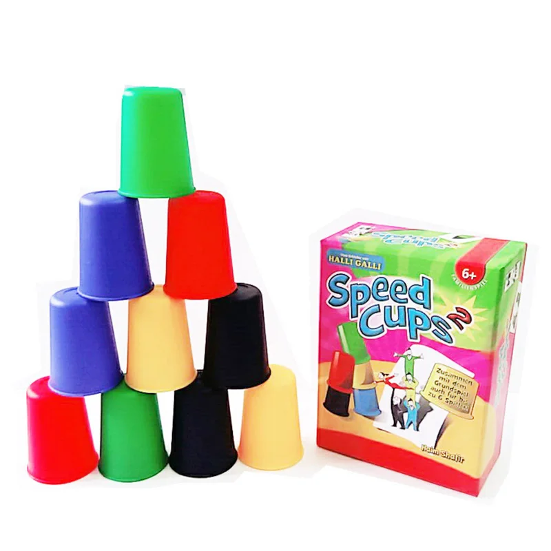 

Classic Speed Cups Card Games , Family And Children Indoor Games With English Instructions