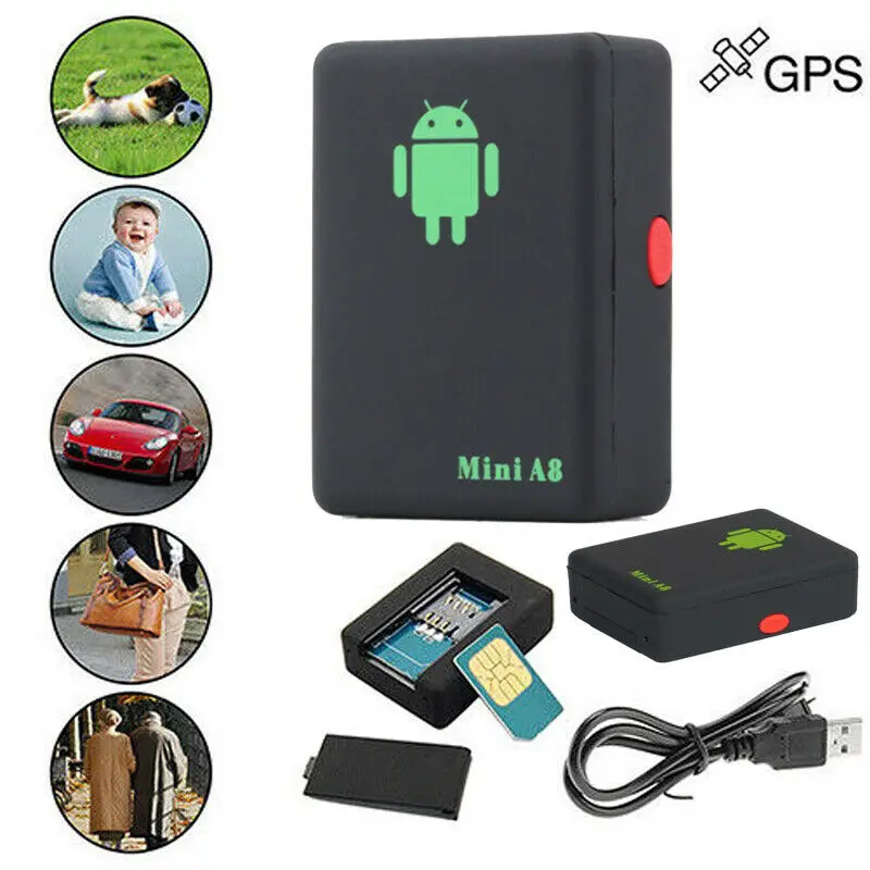 

A8 Mini GPS Tracker Real Time Vehicle GSM/ GPRS/ GPS Tracking Portable Global Locator Tool for Elder Kids Bike Car Pet