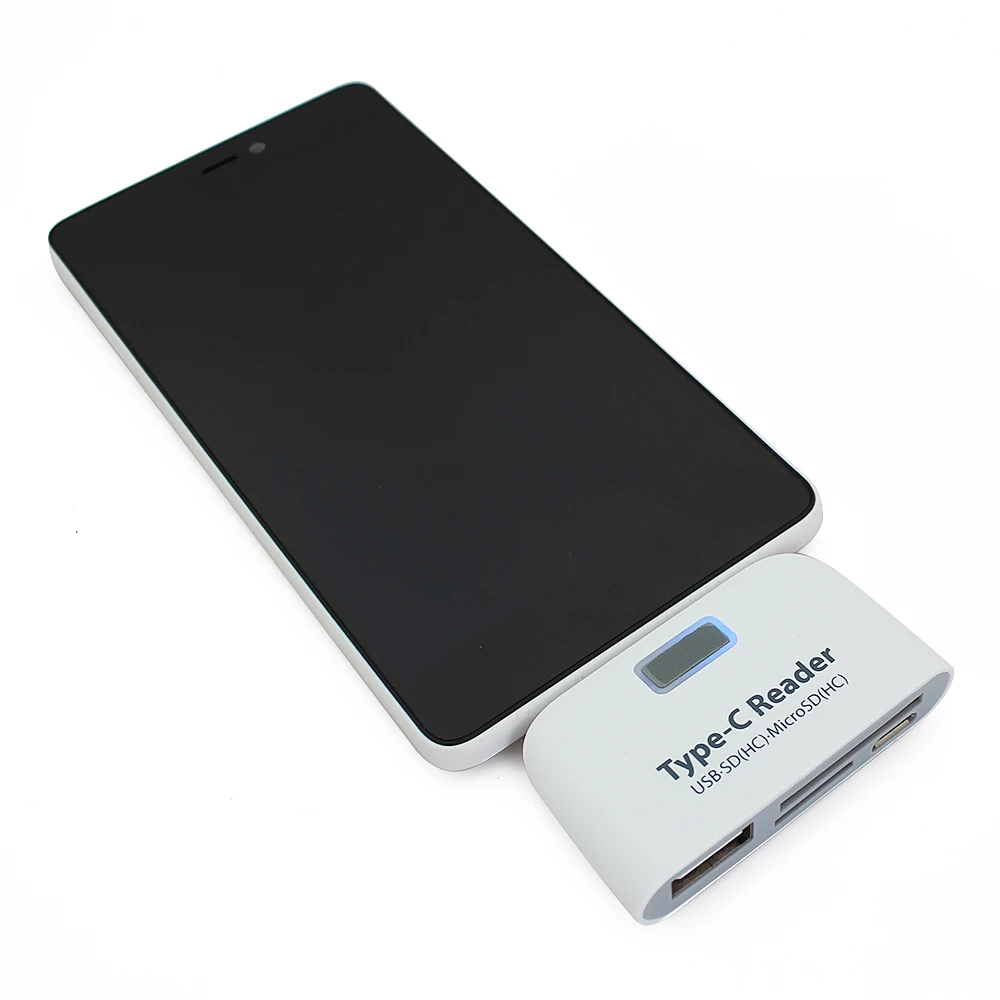 CHYI Type-C HUB Multi Function USB 2.0 Port SD/TF Card Reader Mini USB-C Splitter Adapter For PC Smart Phone Laptop Accessories