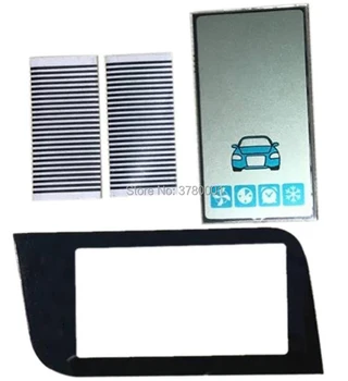 

50 pcs/lot A93 lcd display Flexible Cable + keychain Glass Case for Starline A93 GSM lcd remote control 2 way Car alarm system