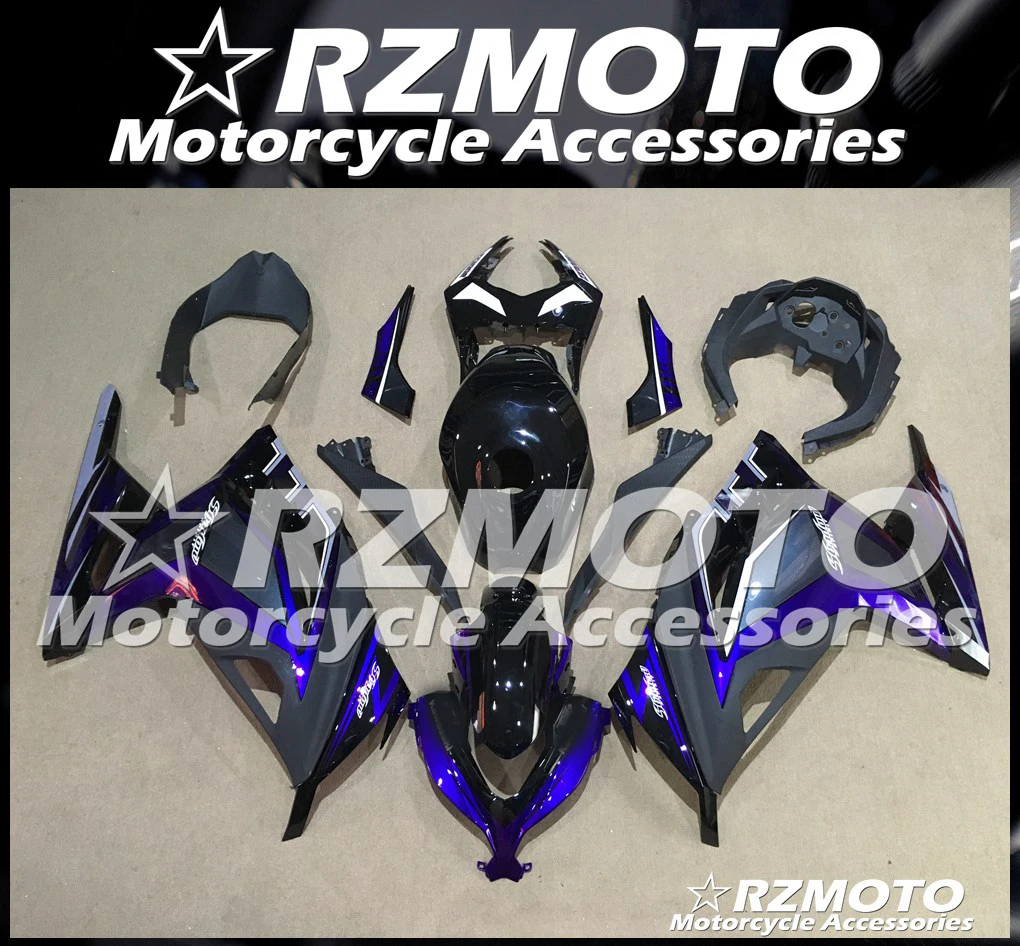 ABS обтекатель кузова комплект, пригодный для Kawasaki Ninja300R 13 14 15 16 17 Ninja250R EX250 EX300 2013 2014 2015 2016 2017 Ki30