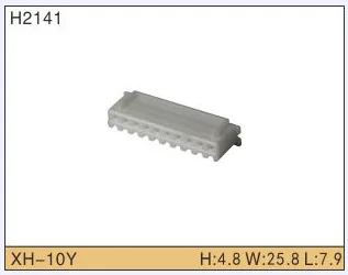 

5set 10P Automobile Waterproof Automotive Line Terminal Auto Wire Terminals Electrical 10 Pin Connectors XH - 10A XH - 10Y