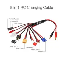 1 * Разъем типа «банан» зарядный кабель 8 в 1 Rc Lipo батарея Multi зарядное устройство Plug Converter Кабель зарядного устройства