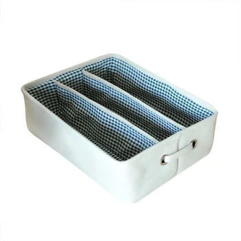 

3 Grids Underbed Storage Drawer Organizer Under Bed Storage Container Bra Clothes Underwear Socks box Closet Dresser Organizer