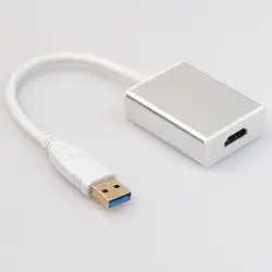 Pohiks 3,0 P USB 1080 к HDMI видео адаптер Щепка Графический конвертер кабель, пригодный для ПК HDTV HD 5X4,3X1,3 см