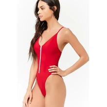 Летний бикини на молнии сексуальный цельный женский купальник женский купальный костюм пляжный Монокини Бикини Новинка