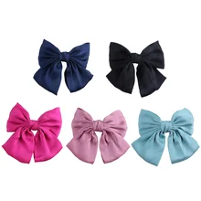 5 шт. заколки для волос Очаровательная Весенняя ткань негабаритный бант милый головной убор Бобби шпильки Заколки для женщин