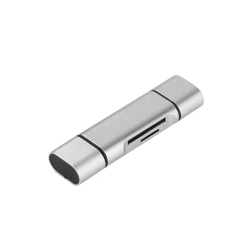 

Portable Mini 3 in 1 Aluminium Alloy Card Reader USB Type-C Micro USB 3.0 TF SD Card Reader Support Type-C OTG