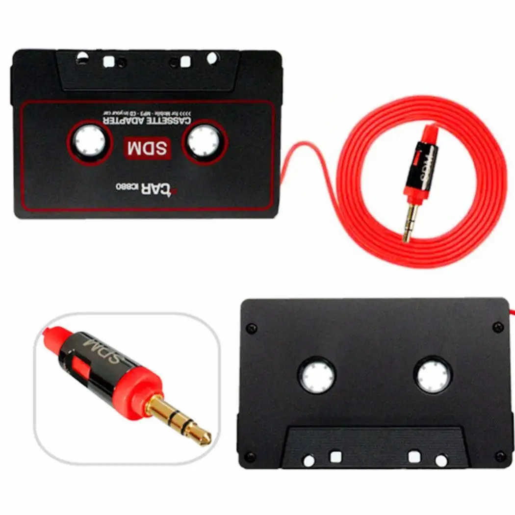 

WOOKYARS 3.5mm Car Cassettes Adapter Car Audio Radio Jack Auto Tape Cassette Adapter For CD MP3 Player Car Accessories