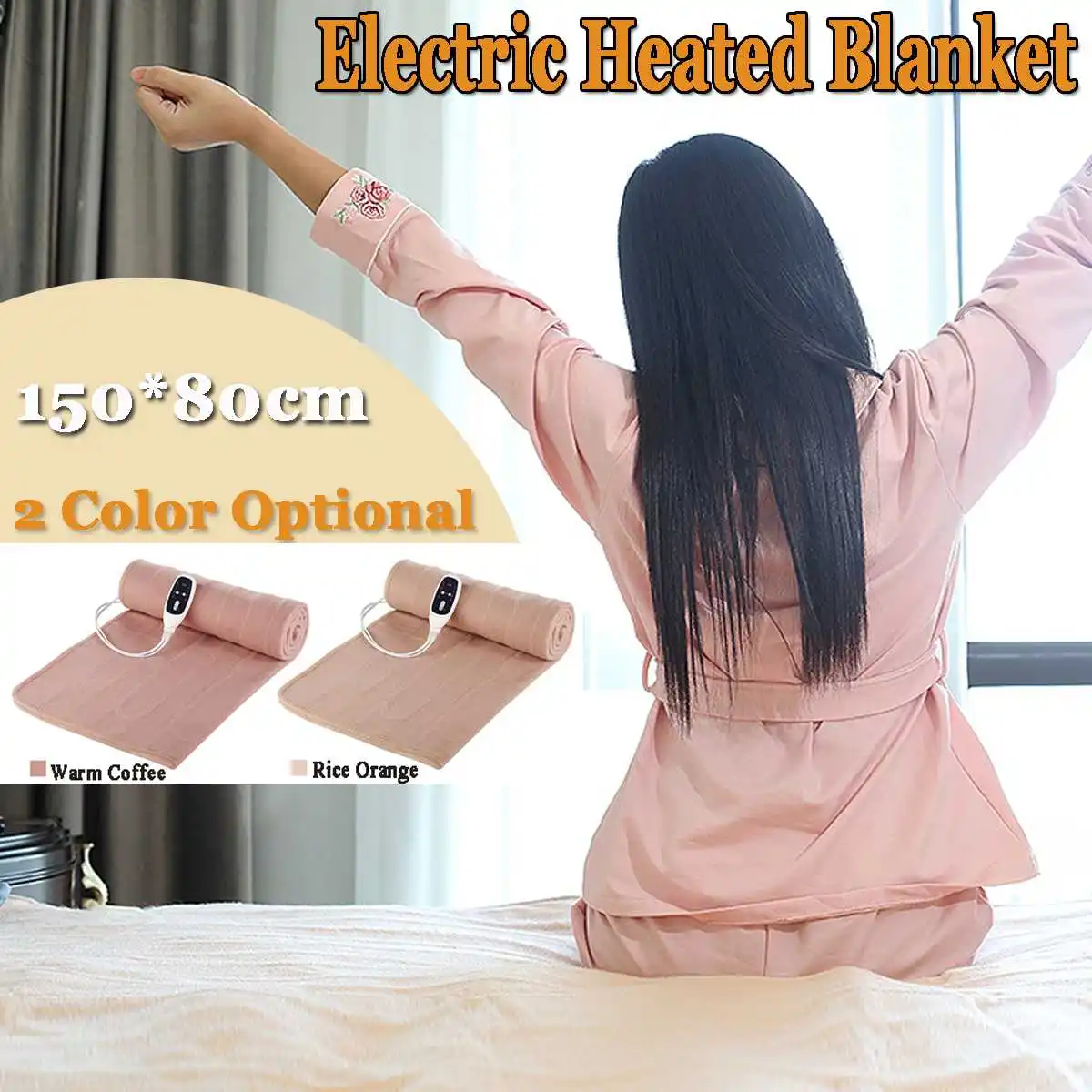 

150x80cm Electric Heater Blanket Waterproof Safety Electric Heated Car Blanket Warm Winter Blanket Cover Heater 220V Home Truck