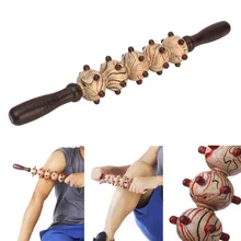 Многофункциональный валик для мышц палка массажный валик для тела деревянный массаж триггерной точки тела палка массажер для ног рельеф мышц инструмент