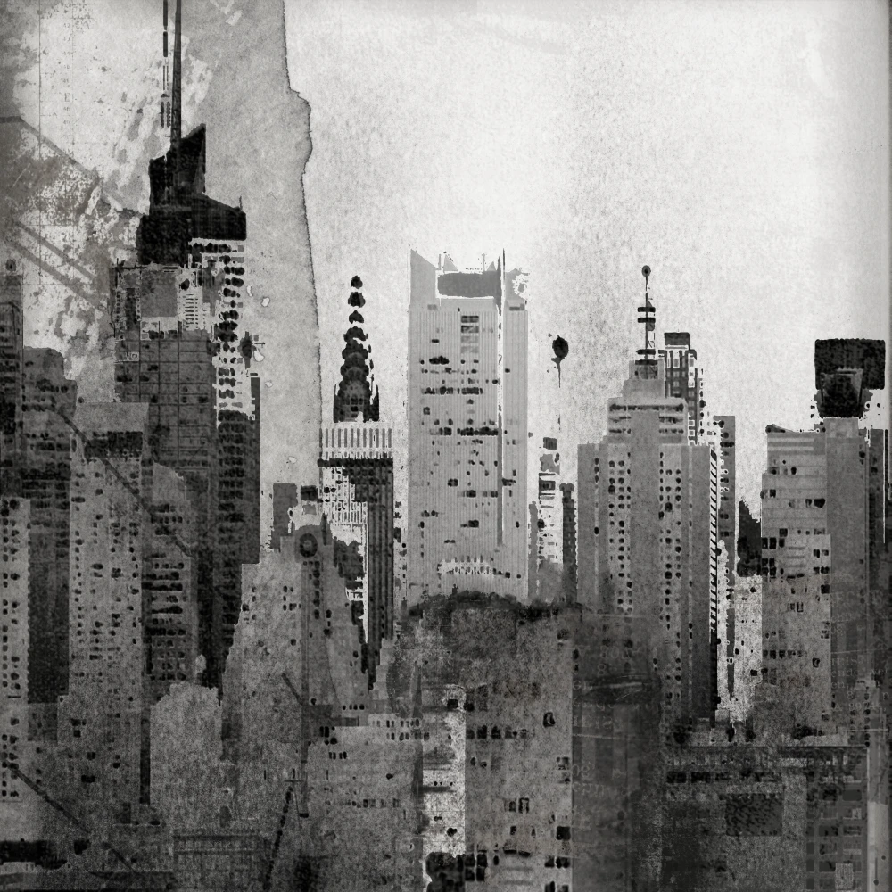 Нью Йорк Lost in Time Poster Print by Orlov (12x12)|Таблички и знаки| |