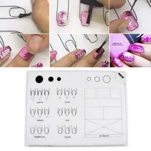 Коврик для рисования ногтей, моющийся, сделай сам, мягкий, складной, дизайн ногтей, силиконовый коврик для штамповки, обратная пластина#25