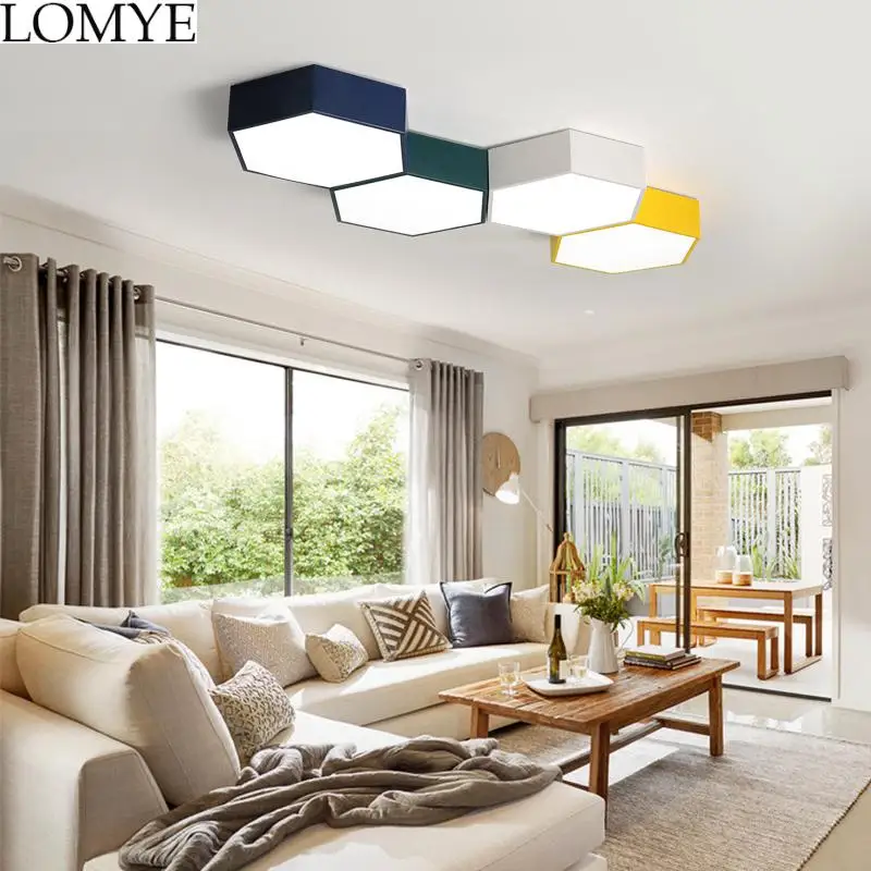 

Modern LED Ceiling lights Macaron Ceiling lighting Nordic home fixtures bedroom illumination living room Ceiling lamps